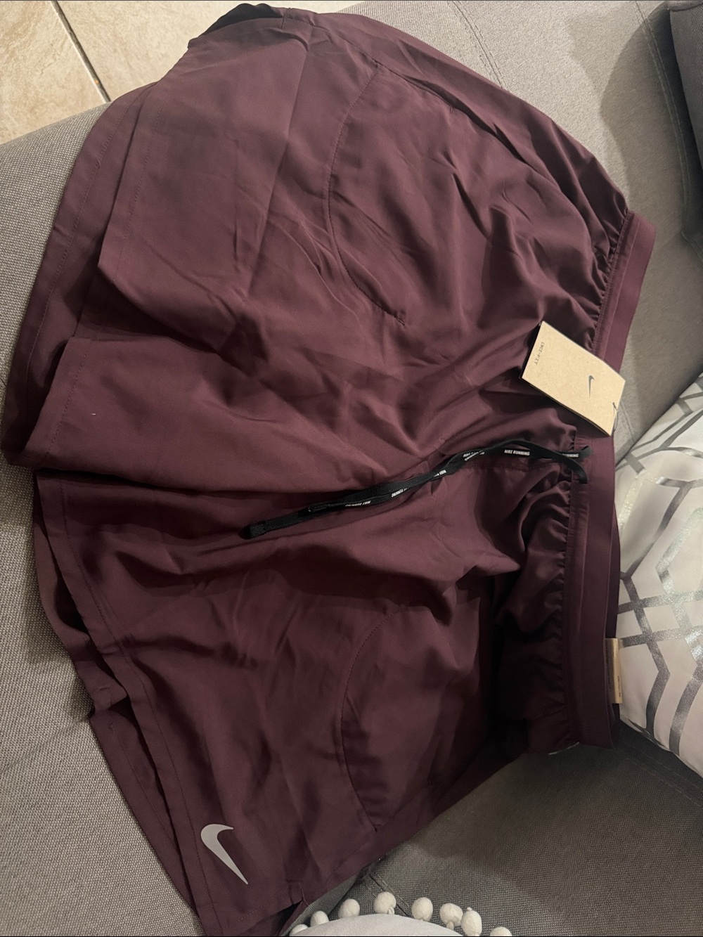 Nike Men’s Deep Maroon Athletic Running Shorts